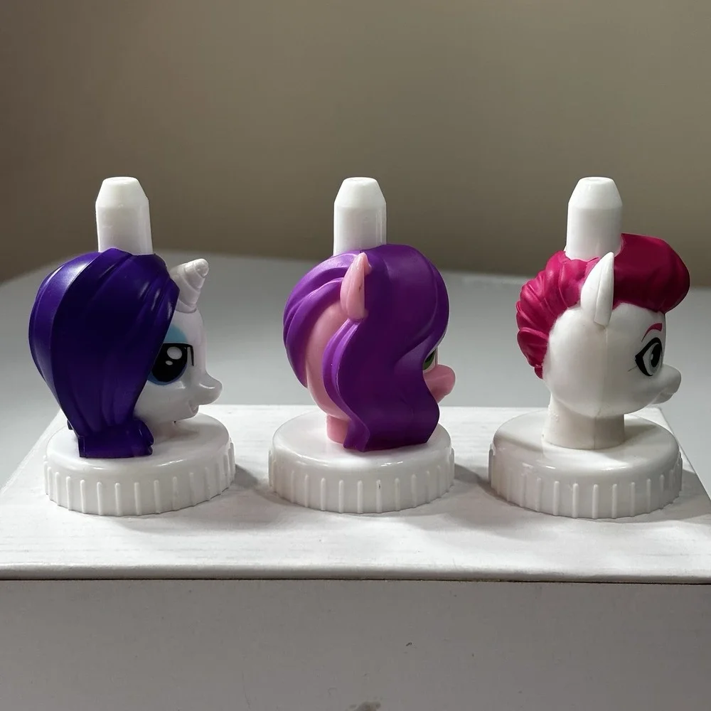 My Little Pony MLP Rainbow Rarity, Pipp, & Zipp Good 2 Grow Topper Spouts
